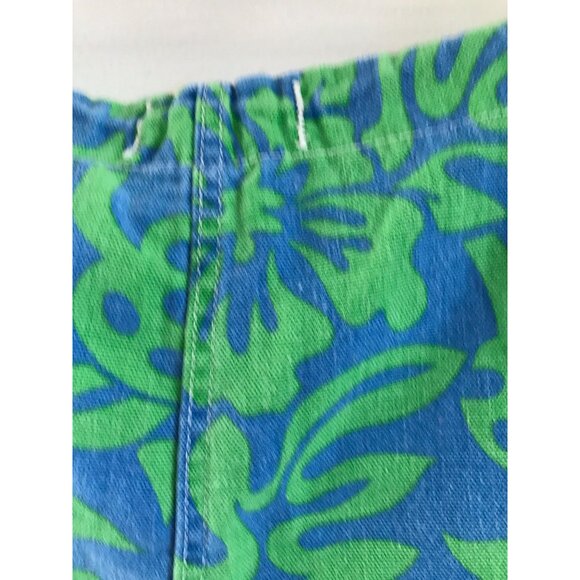 Vtg 1960's Surfers Catalina Martin Jammies Swim Trunks Size S Mod Blue & Green - Picture 8 of 8